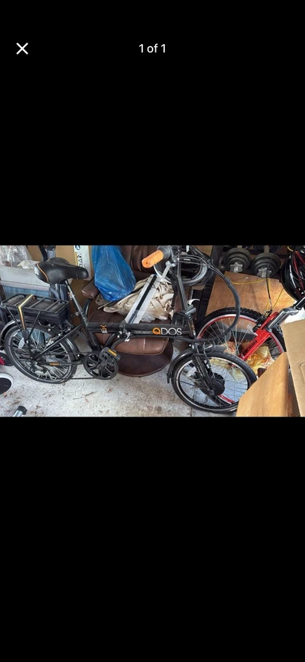Qdos Infusion Electric Fold Up Bike 20 Inch Wheels 7 Speed - Image 1 of 1
