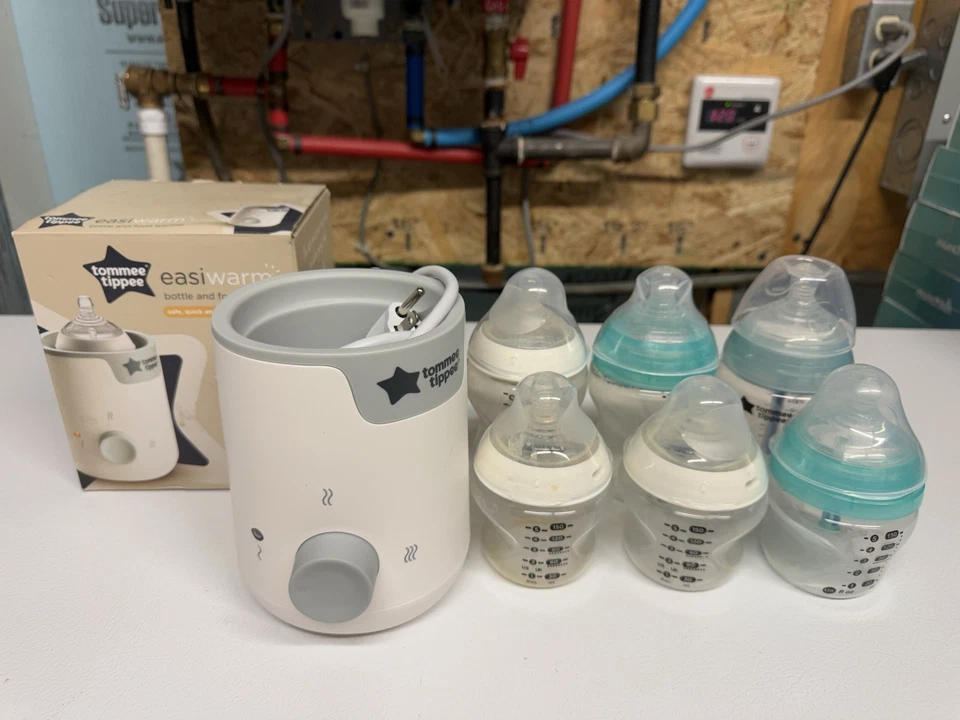 Tommee Tippee Anti-Colic Baby Bottles and Warmer Lot - Image 1 of 3