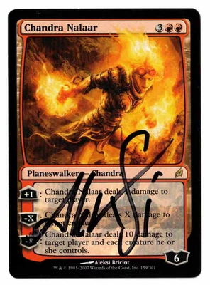 Chandra Nalaar Lorwyn signed by artist Aleksi Briclot! - Image 1 of 2