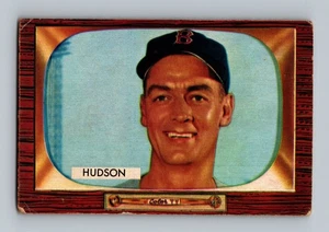 Tarjeta de béisbol 1955 Bowman #318 Sid Hudson en muy buen estado vintage alta # SP - Imagen 1 de 2