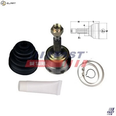 JOINT KIT DRIVE SHAFT FT25002K FOR ZASTAVA SEAT TERRA/Van 127 128 PANDA FURA - Image 1 of 4