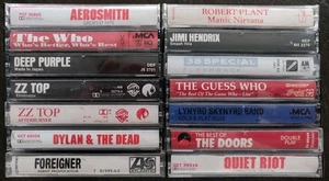 14 Classic Rock Kassetten Lot The Who Aerosmith Dylan Dead Jimi Hendrix - Bild 1 von 6