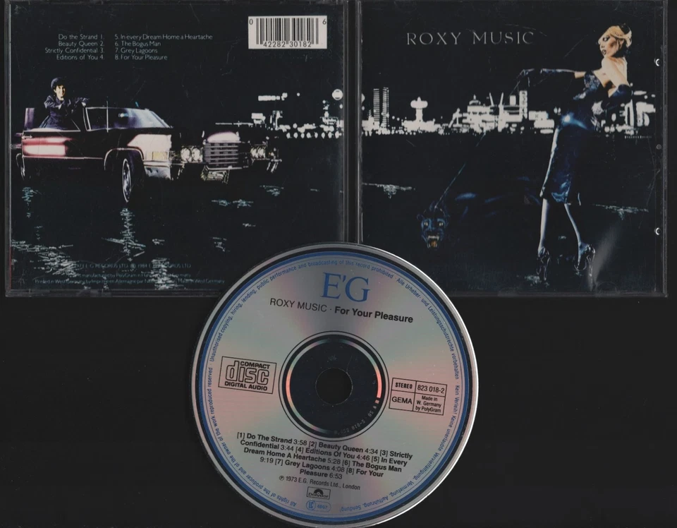 ROXY MUSIC - FOR YOUR PLEASURE - CD ALBUM 1973 ERSTPRESSUNG/ FULL SILVER - Bild 1 von 1