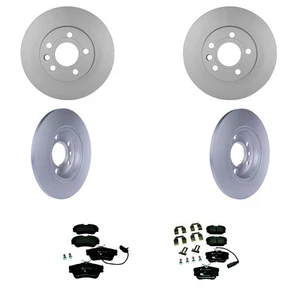Hella Front Rear Rotors Low-Met Disc Brake Pad Kit For Volkswagen Euro Van 99-03 - Picture 1 of 1