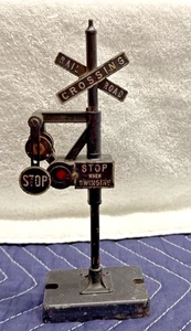 Lionel 140-50 O Gauge Post War Banjo Train Signal Rail Road Crossing - Picture 1 of 8
