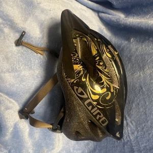 Damen Helm Giro Skyla gold schwarz floral 50-57 cm 284g Modell G151Y verstellbar - Bild 1 von 8