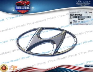 Emblema de parrilla delantera genuino placa de identificación ""H"" Hyundai Accent 2011-2017 863631R000 - Imagen 1 de 10