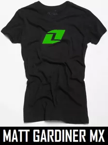 ONE INDUSTRIES T-SHIRT DONNA top NUMERO UNO TEE NERA motocross mx - Foto 1 di 1