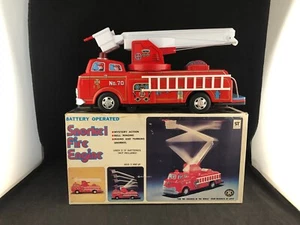 Vintage Masudaya of Japan Schnorchel Feuerwehr mit Box (batteriebetrieben) - Bild 1 von 19