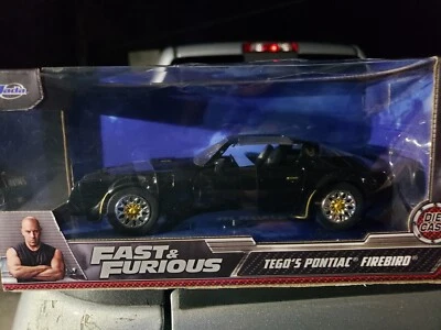 Jada Fast & Furious Pontiac Trans AM Black 1/24 Scale new - Image 1 of 2