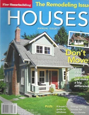 Fine Homebuilding Houses Magazine Remodeling Issue Windows Buyers Guide 2009 - Image 1 of 4