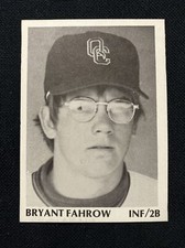 1975 TCMA Quad City Angels Team Set BRYANT FAHROW Minor League Card