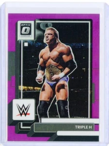 2023 Panini Chronicles WWE TRIPLE H Donruss Optic Purple Prizm Parallel 40/49 - Picture 1 of 2