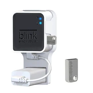 256GB USB Flash Drive and Outlet Wall Mount for Blink Sync Module 2 save Space - Picture 1 of 7