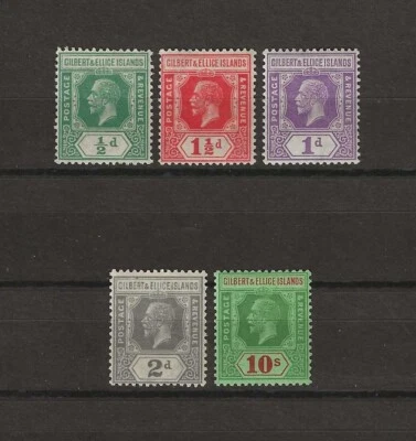 GILBERT & ELLICE ISLANDS 1922/27 SG 27/35 COMO NUEVO Foto 1 de 2