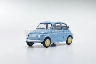 KYOSHO KY8966LB KYOSHO FIAT 500 D CABRIOLET OPEN 1960 CELESTE CROCIERA 1/18 - Immagine 1 di 4