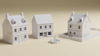 Normandy Village Bundle Detailed 15mm terrain for Flames of War & WWII games - Image 1 of 4