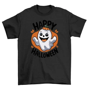 "Halloween_299" Spooky Ghost T-Shirt - Boo-tifully Haunting! Funny Unisex Tee, I - Picture 1 of 46