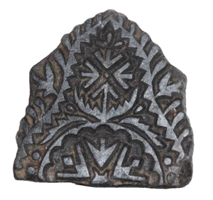 Jahrgang handgeschnitzt Indischer Holzdruck Blöcke Textil Stoff Indien Stempel - Picture 1 of 6