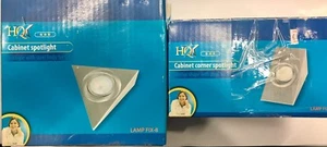 CABINET SPOTLIGHT APPLIQUE PER LAMPADA ALOGENA G4 SOTTOPENSILE TRIANGOLO LUCE - Foto 1 di 1