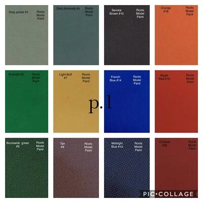 Roots Model Paint Acrylic Matt Paint Colours - Image 1 of 4