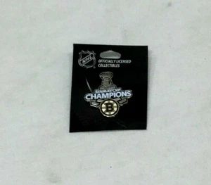 NHL Boston Bruins 2011 Stanley Cup Champions Logo Trophy Pin FREESHIP - Picture 1 of 1