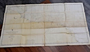 Vintage 1939 WW2 US NAVY PC 592 Hydrographic Chart NORTH EAST COAST of GUIANA 3 $ - Bild 1 von 14