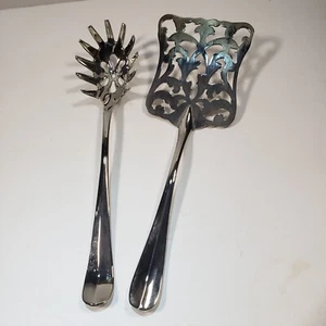 Servidor de espagueti y levantador de lasaña enchapado en plata artículos para servir - Imagen 1 de 3
