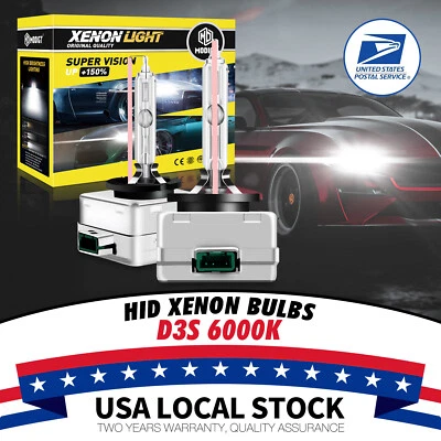 2PCS NEW D3S HID XENON HEADLIGHT BULBS SET 6000K FOR 2008-2017 Audi A5 Quattro - Изображение 1 из 4