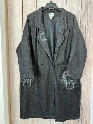 Винтажное женское джинсовое пальто Newport news размер 2X - Изображение 1 из 4