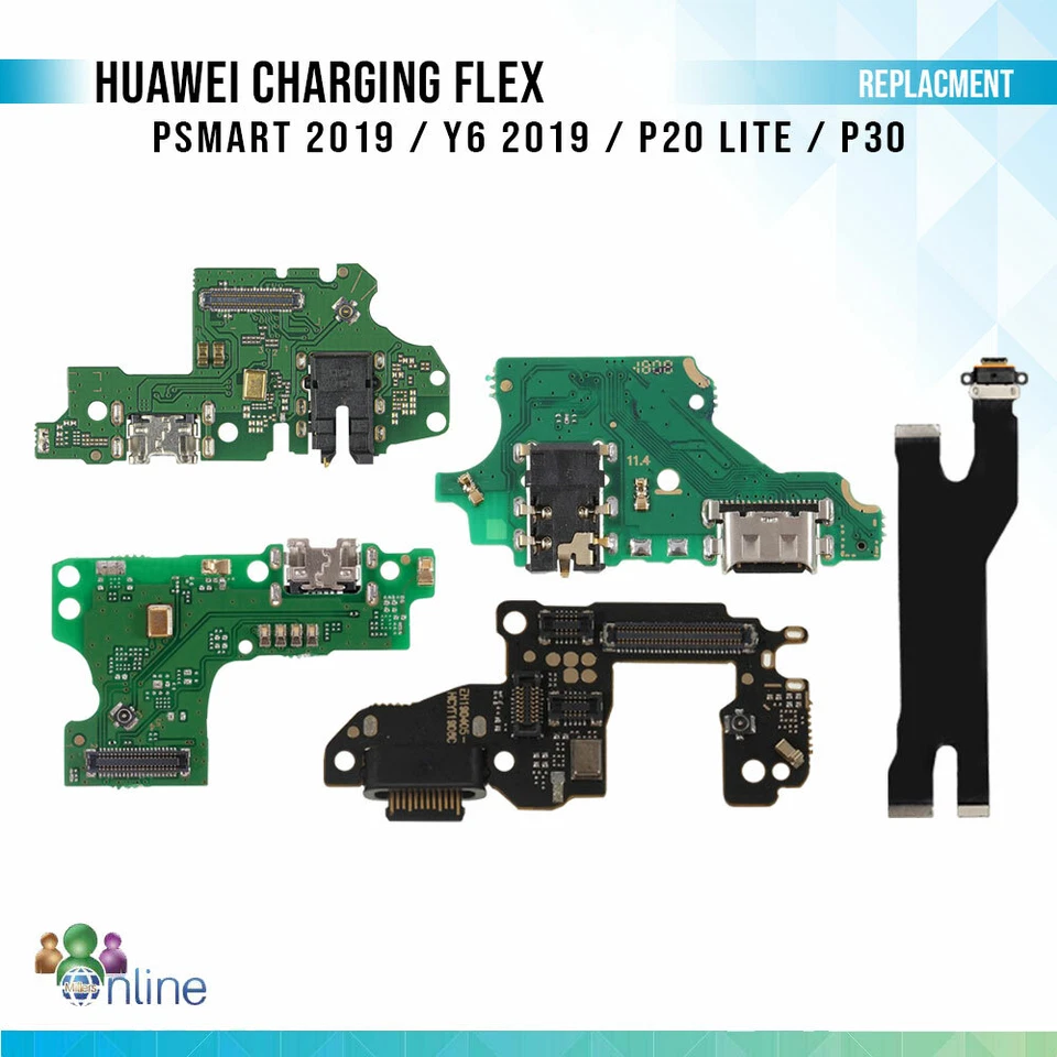 Huawei Charging Port Connector Flex Board for P30 P20 Y6 19 P Smart 2019 P30 Pro - Image 1 of 1