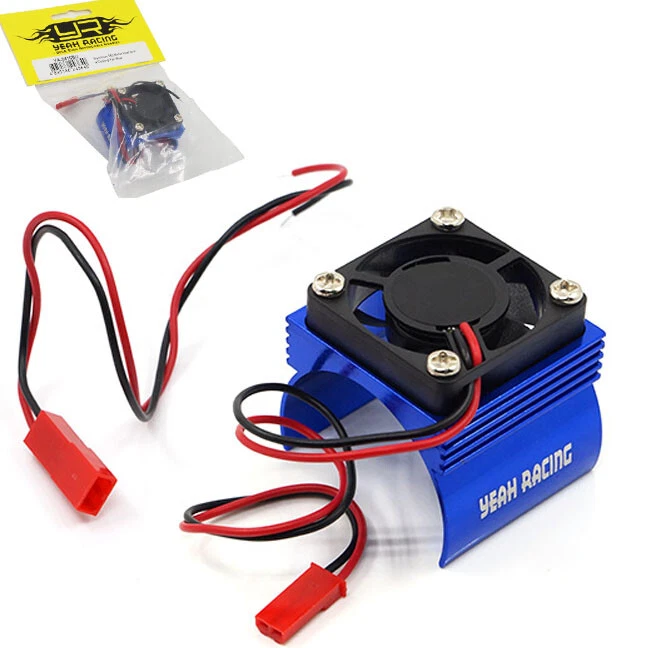 Yeah Racing YA-0410BU Aluminum 540 Motor Heat Sink w/ Cooling Fan Blue - Image 1 of 3