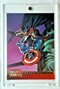 1995 DC VS Marvel Card 91 KAPITAN AMERYKA VS BATMAN. - Zdjęcie 1 z 3