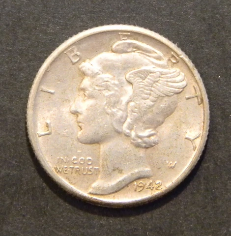 1942 D Mercury dime Cover
