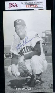 Bob Lemon JSA Coa Hand Signed JD McCarthy Photo Autograph - Picture 1 of 2