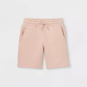 Kids' Knit Jogger Shorts Size Medium (8-10) - Cat & Jack™ - Color Peach - Picture 1 of 5