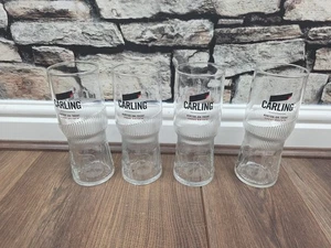 4x Carling One Pint 20oz vidrio templado y nucleado - Imagen 1 de 8