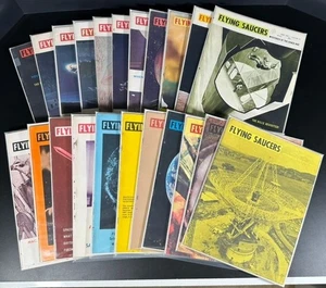 Vintage FLYING SAUCERS Magazin Lot 22 Ausgaben 1967-1972 UFO Alien Sammler - Bild 1 von 6