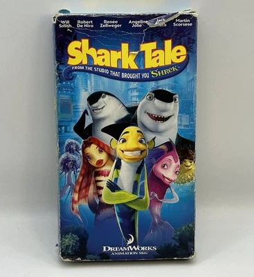 Shark Tale VHS 2005 DreamWorks Video Tape Late Era Movie Release VTG Slipcover Foto 1 de 4