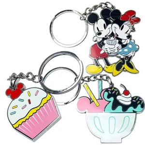 3 Llaveros Disney Edición Limitada Mickey Mouse Minnie Mouse Misteriosos Cupcakes - Imagen 1 de 10