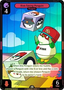 Vibes TCG  FOIL  Risk-Taking Penguin  - Enter the Huddle Card # 016 - Picture 1 of 1