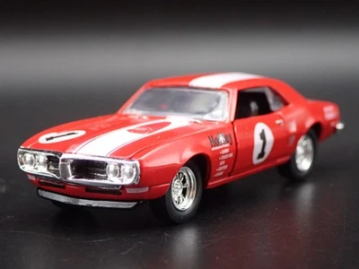 1968 68 PONTIAC Firebird 400 Ho Holley Rosso 1/64 Diorama Scala Modellino Auto - Immagine 1 di 4