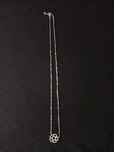 .925 Sterling Silver Heart Circle Necklace - Picture 1 of 7