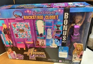 Hannah Montana Backstage Dressing Room Closet With Doll And Accessories NIB - Picture 1 of 4