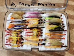 32 - Konvolut Golden Pheasent Handarbeit Fliegen & Fach Fliegenbox Fliegenfischen - Bild 1 von 2