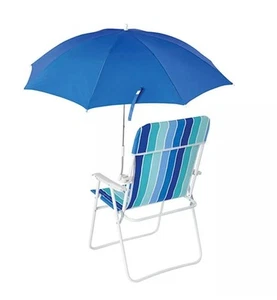 NUEVO Clip para paraguas con abrazadera para silla de playa paraguas, poliéster resistente a los rayos UV azul - Imagen 1 de 4