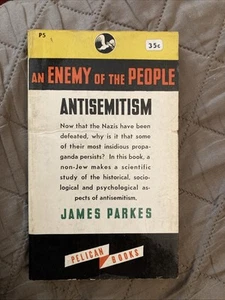 Vintage Pb, Enemy Of People: Antisemitism by Parkes, Pelican Book P5, 1946, SVG - Picture 1 of 6