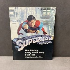 Programa de revista Superman Movie 1978 vintage Merit Publications - Imagen 1 de 5