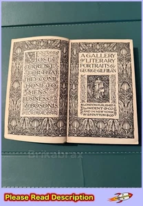 A Gallery of Literary Portraits by George Gilfilan JM Dent Edition 1910 Hardback - Bild 1 von 19