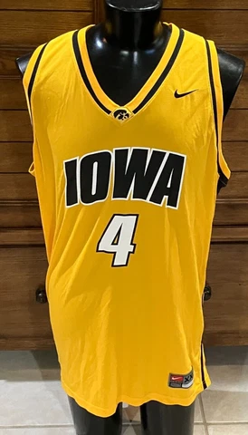 University of Iowa Hawkeyes Basketball Replica Nike Jersey #4 Josh Dix XXL Cover
